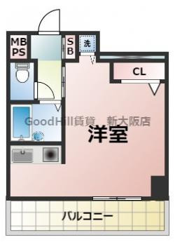 4階の間取り図