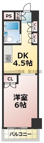 6階の間取り図