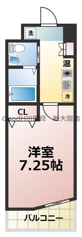 4階の間取り図