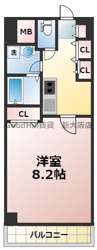 8階の間取り図