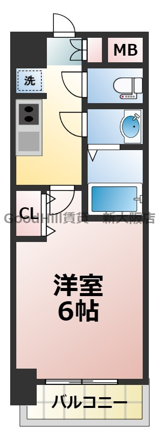 9階の間取り図