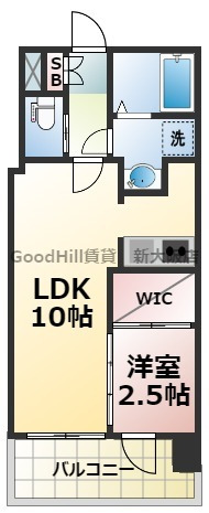 9階の間取り図