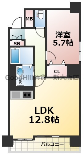 7階の間取り図