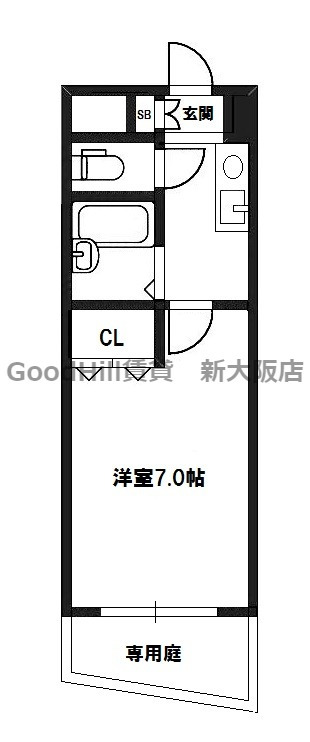 1階の間取り図
