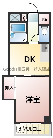 4階の間取り図