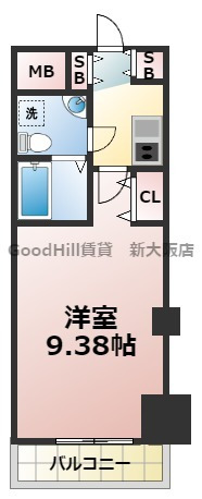 7階の間取り図