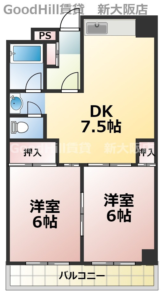 9階の間取り図