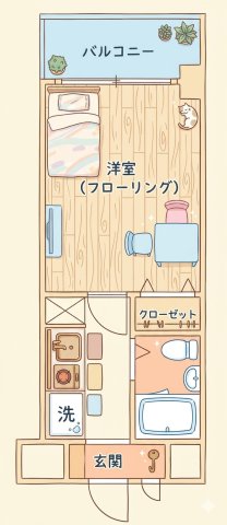 4階の間取り図