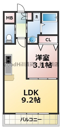 4階の間取り図