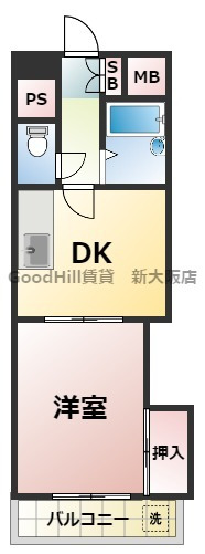 5階の間取り図