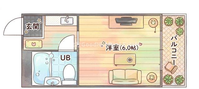 4階の間取り図