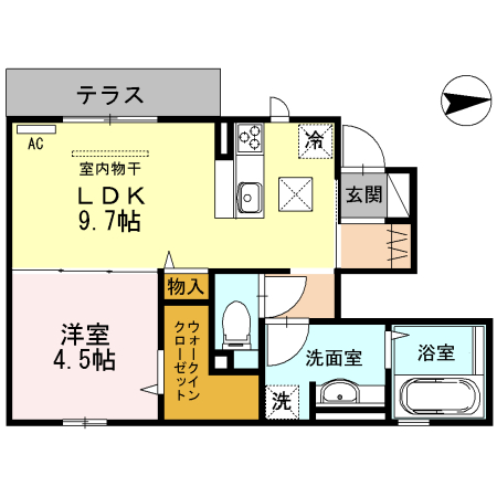 1階の間取り図