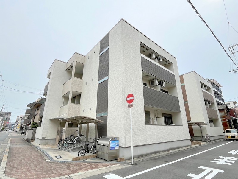 大阪市東住吉区今川７丁目の賃貸アパートの外観