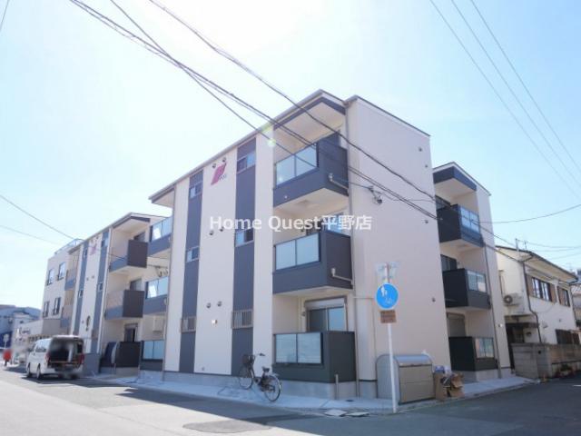 大阪市東住吉区住道矢田６丁目の賃貸アパートの外観