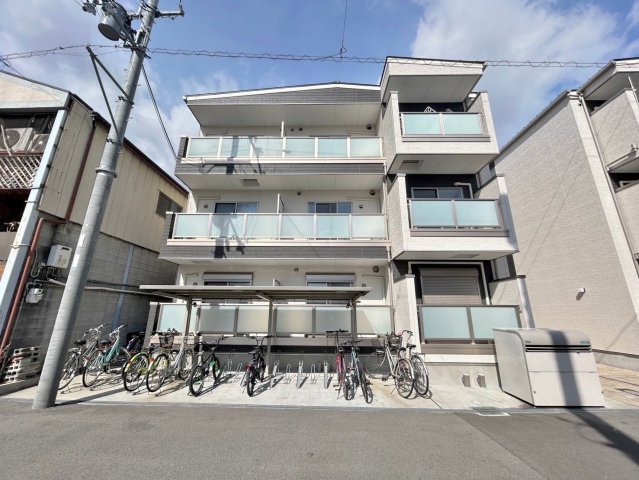 大阪市東住吉区矢田３丁目の賃貸アパートの外観
