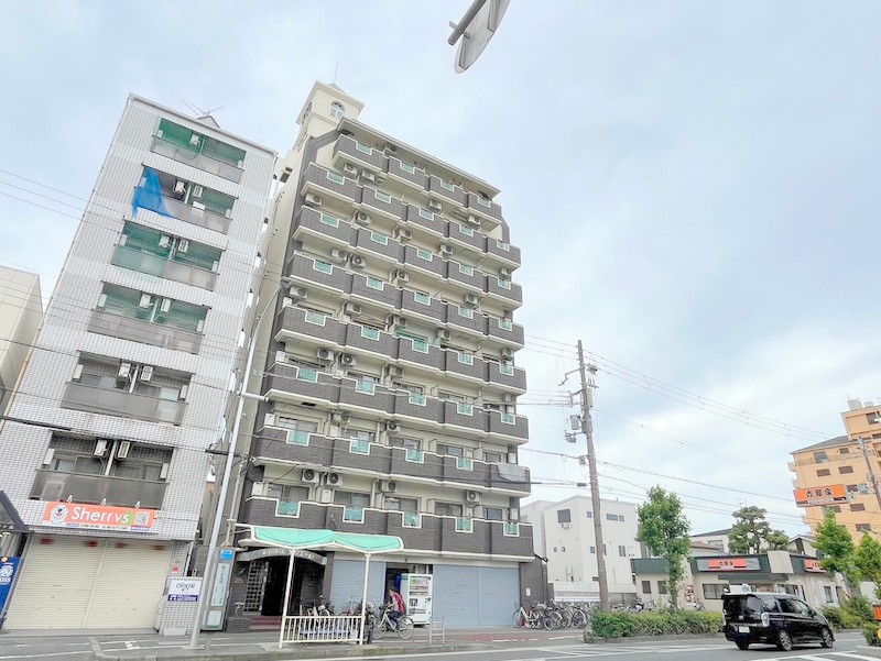 大阪市東住吉区照ケ丘矢田１丁目の賃貸マンションの外観