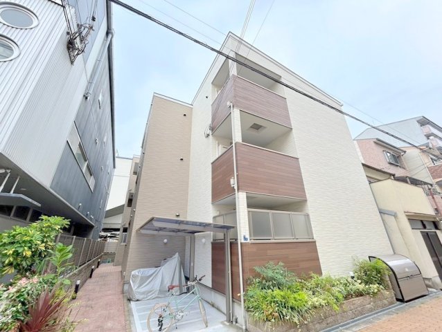 大阪市東住吉区照ケ丘矢田１丁目の賃貸アパートの外観