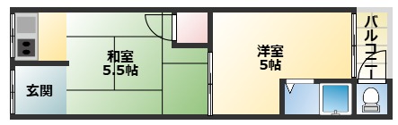 2階の間取り図