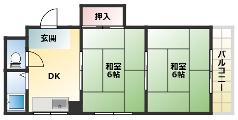 2階の間取り図