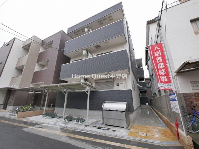 大阪市東住吉区桑津１丁目の賃貸アパートの外観