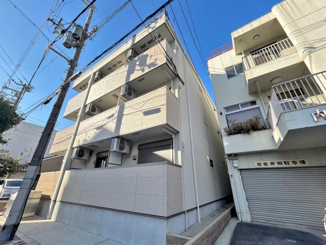 大阪市東住吉区東田辺３丁目の賃貸アパートの外観