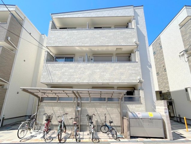 大阪市東住吉区矢田２丁目の賃貸アパートの外観