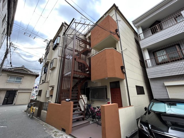 大阪市東住吉区針中野３丁目の賃貸マンションの外観