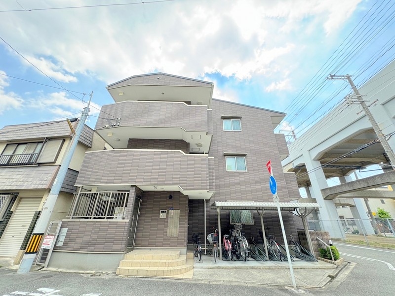 大阪市東住吉区湯里1丁目の賃貸マンションの外観 大阪市東住吉区湯里1丁目の賃貸マンションの外観