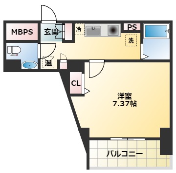 4階の間取り図