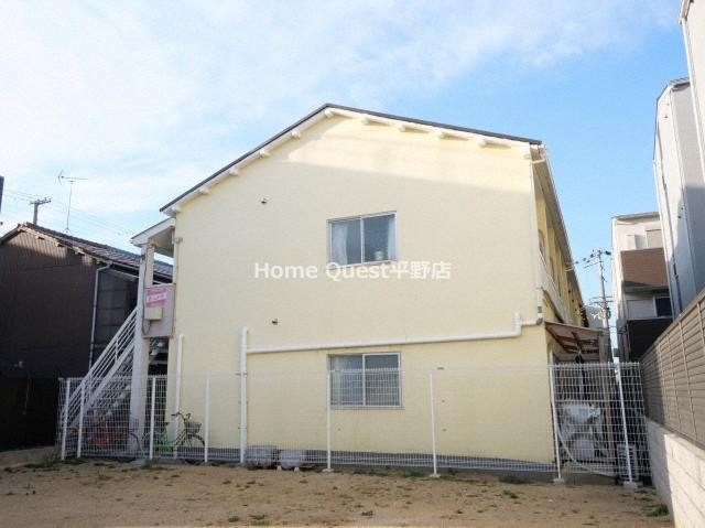 大阪市東住吉区矢田４丁目の賃貸アパートの外観