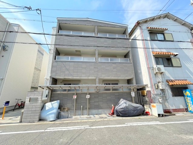 大阪市東住吉区照ケ丘矢田２丁目の賃貸アパートの外観