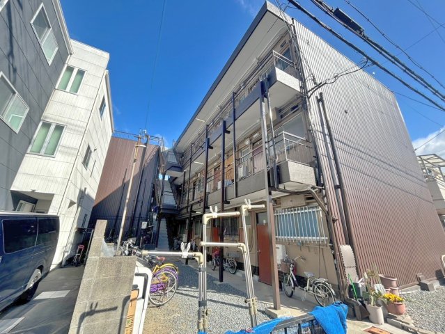 大阪市東住吉区湯里１丁目の賃貸マンションの外観