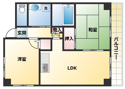 6階の間取り図