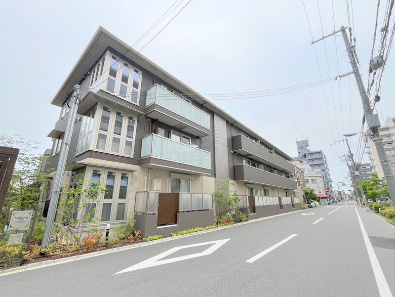 大阪市東住吉区湯里６丁目の賃貸アパートの外観