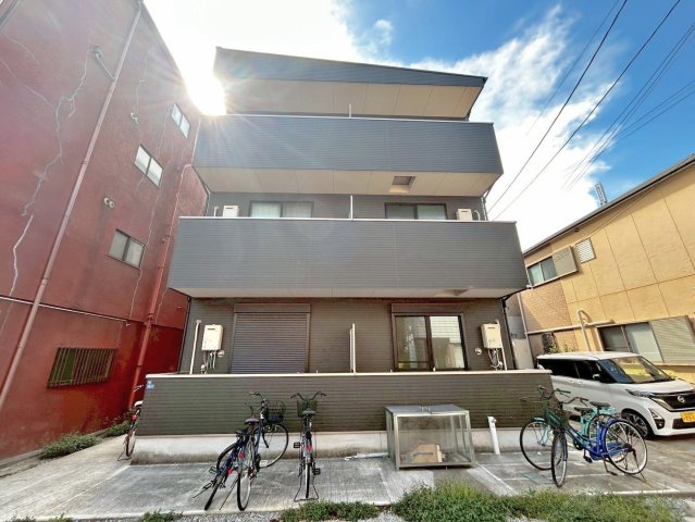 大阪市東住吉区住道矢田１丁目の賃貸アパートの外観