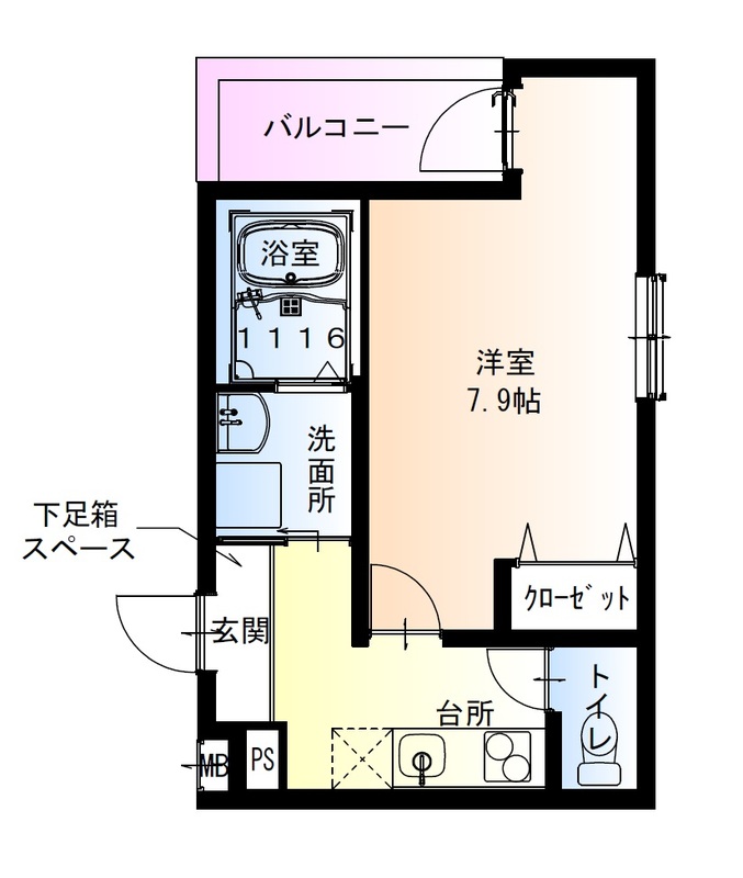 1階の間取り図
