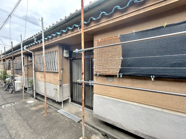大阪市東住吉区公園南矢田３丁目の賃貸テラスハウスの外観