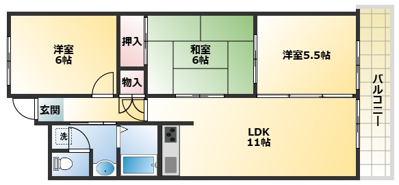 2階の間取り図