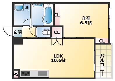 1階の間取り図