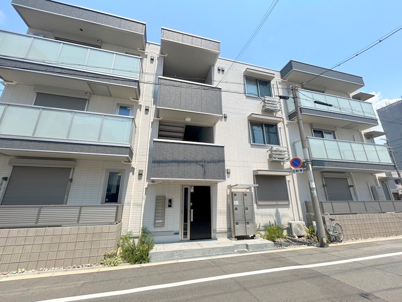 大阪市東住吉区北田辺１丁目の賃貸アパートの外観