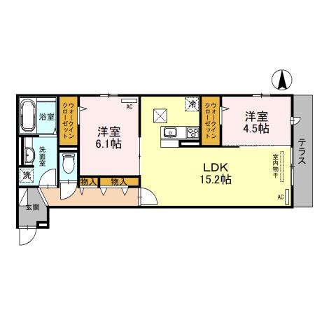 1階の間取り図