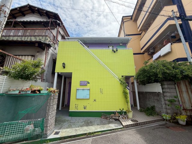 大阪市東住吉区矢田４丁目の賃貸アパートの外観