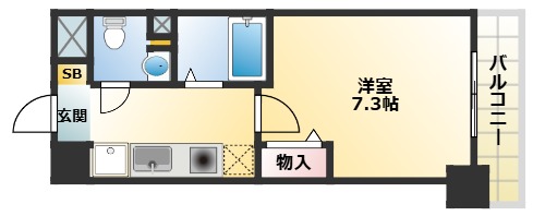 6階の間取り図
