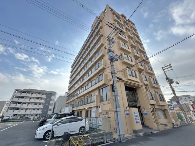 大阪市東住吉区湯里６丁目の賃貸マンションの外観
