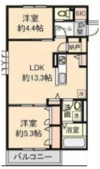 2階の間取り図