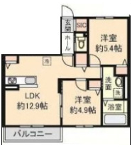 2階の間取り図