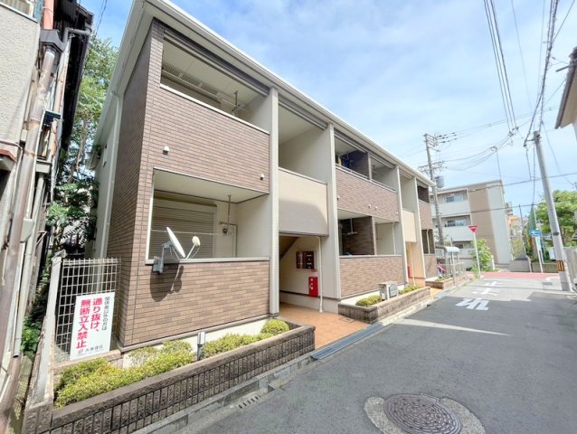 大阪市東住吉区照ケ丘矢田１丁目の賃貸アパートの外観