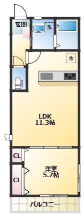 1階の間取り図