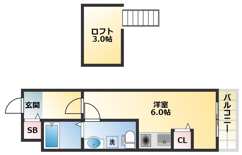 2階の間取り図