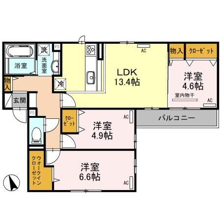 1階の間取り図